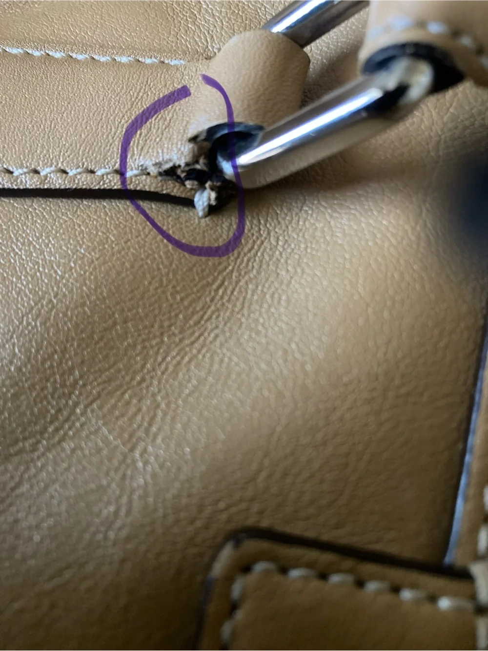 Coach Hampton Soho Leather Buckle-Front Satchel